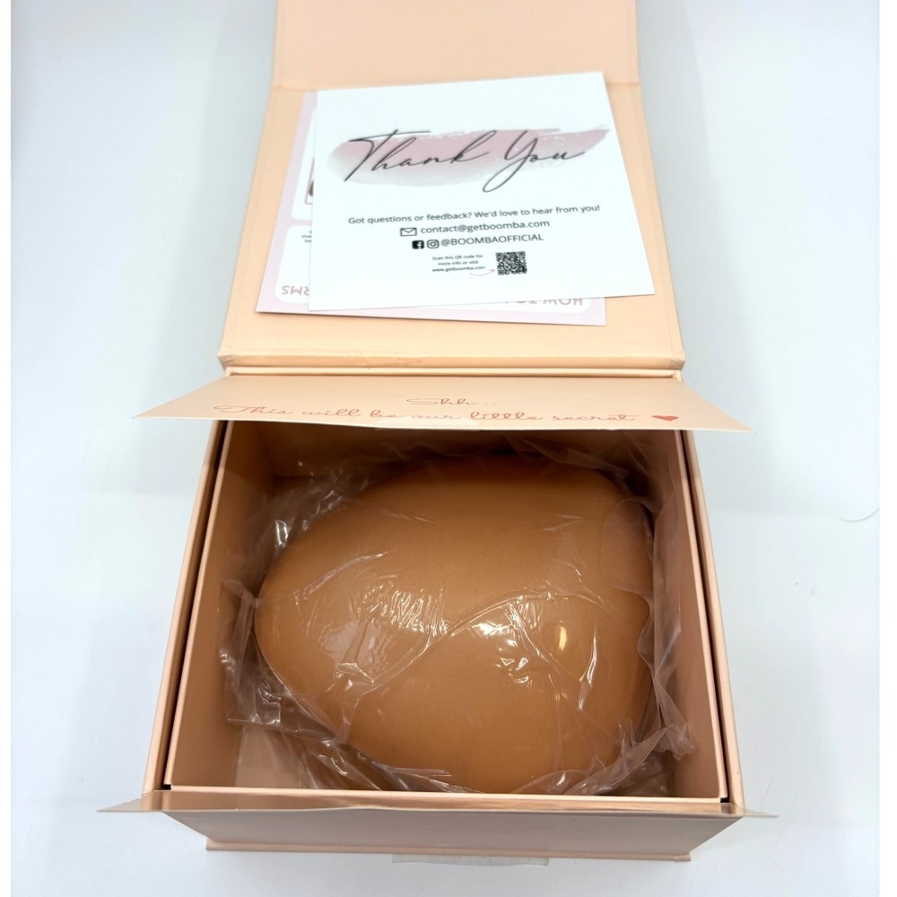 BOOMBA Classic Contour Beige Both C Double Sided Adhesive Bra Inserts NIB